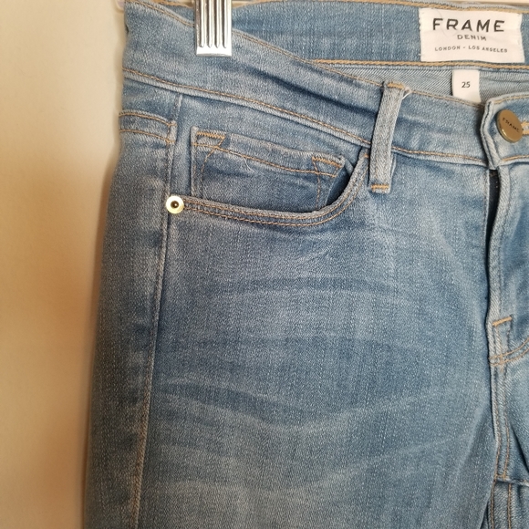 FRAME Denim Le Skinny de Jeanne Light Wash - Picture 5 of 11